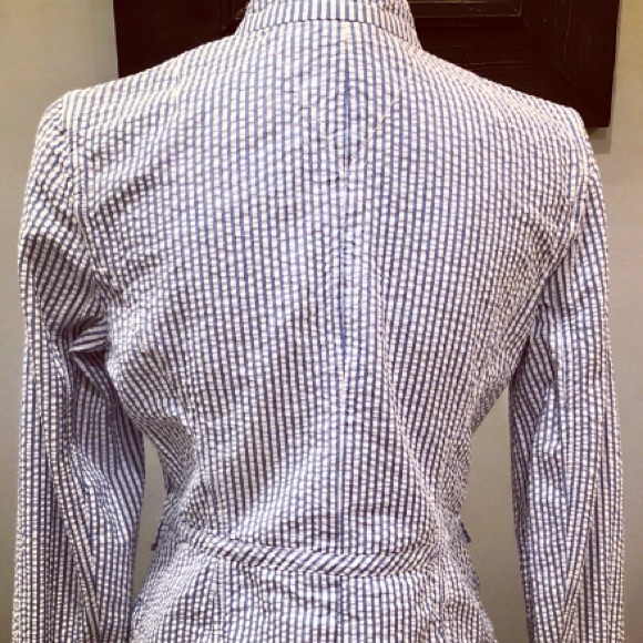 Seersucker blazer - Picture 3 of 4